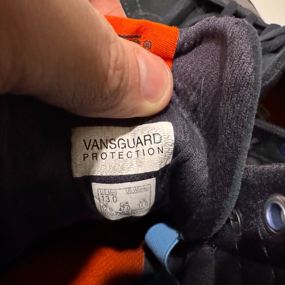 Vans Gray and Orange High-Top Sneakers - Picture 8 of 8